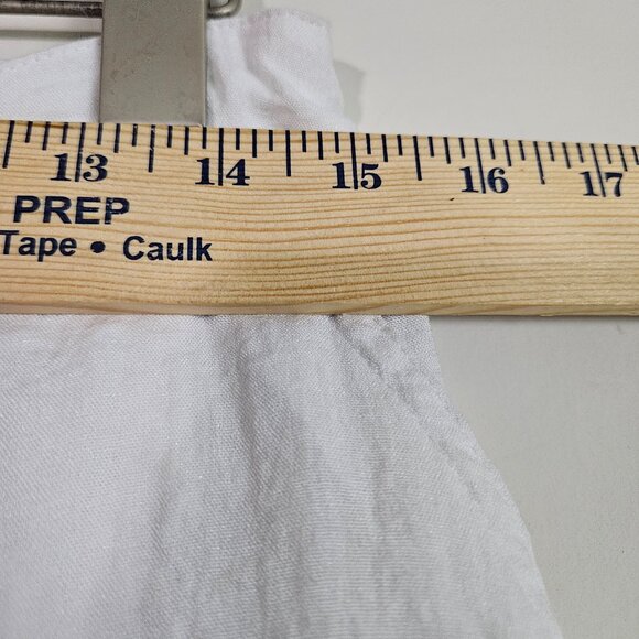 Charter Club Weekend Women's Pants Medium White Crinkle Cosatal Resort Beachy - Picture 7 of 13